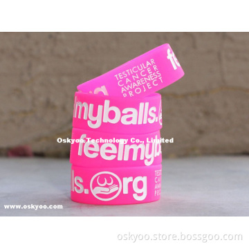 I Love Balls Awareness Silicone Bracelets (P5105)